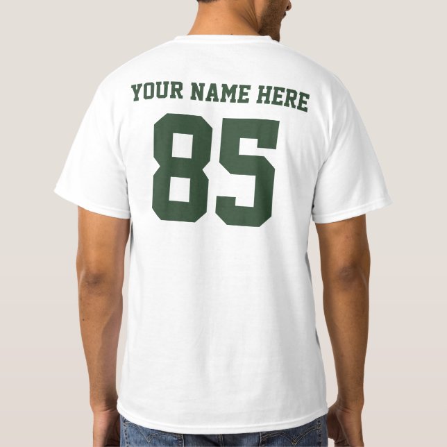 Camiseta Números e Nome Próprios (Verso)