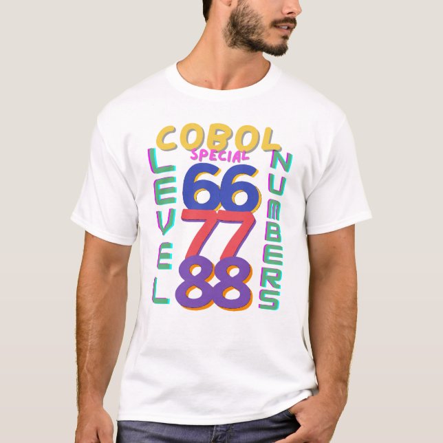 Camiseta Números Especiais de Programação do Cobol (Frente)