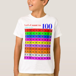 Camiseta Números são Legal, de 1 a 100 Números Gráficos Cri