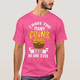 Camiseta Numismata Iniciante Moedas de Um Centavo Dinheiro