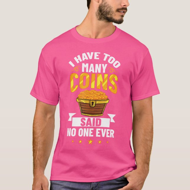 Camiseta Numismata Iniciante Moedas de Um Centavo Dinheiro (Frente)
