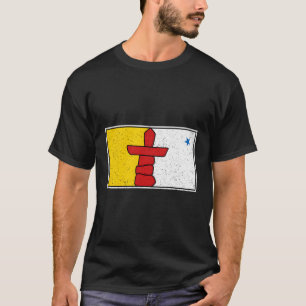 Camiseta Nunavut Territory Flag Norte Canadá