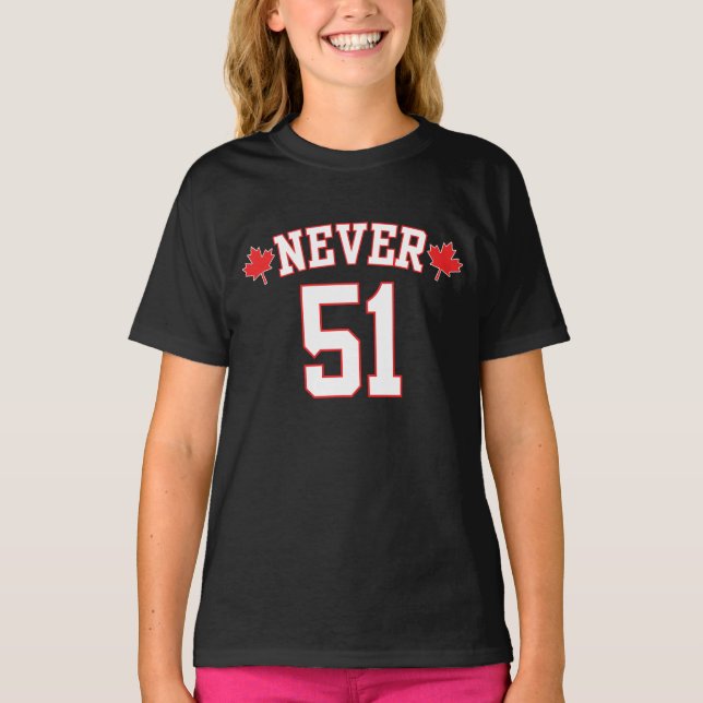 Camiseta Nunca 51 - Canadá Nunca 51 Estado (Frente)