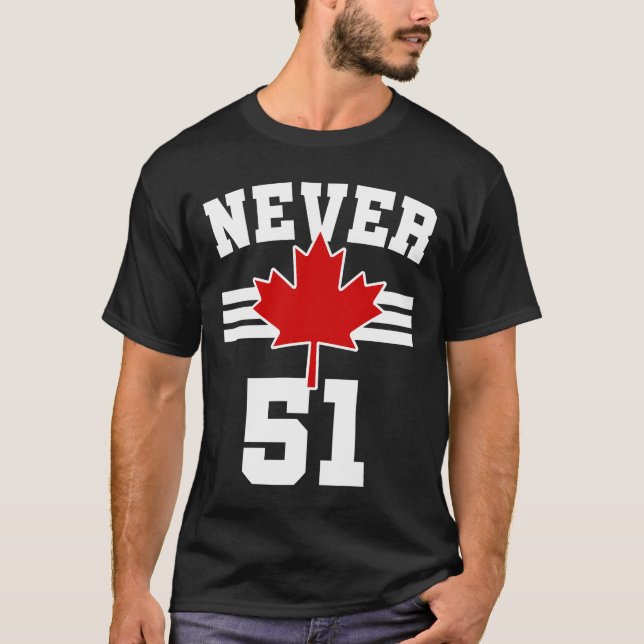 Camiseta Nunca 51 - Canadá Nunca 51 Estado (Frente)