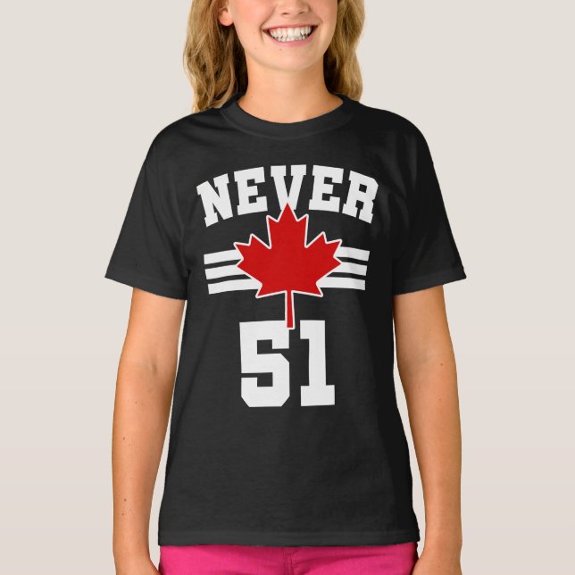 Camiseta Nunca 51 - Canadá Nunca 51 Estado (Frente)