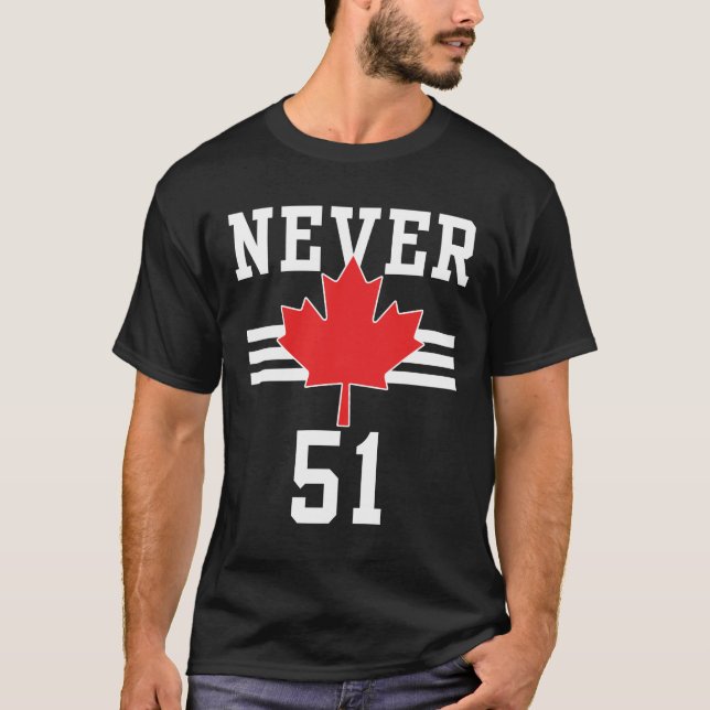 Camiseta Nunca 51 Ruas - Canadá Nunca 51 Estados (Frente)