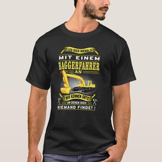 Camiseta Nunca Ajuste Com Um Driver De Digger (Frente)