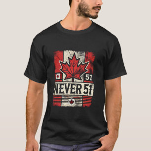 Camiseta Nunca Bandeira do Canadá do 51º Estado