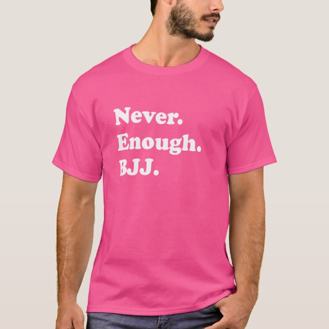 Camiseta Nunca BJJ Engraçado Jiu-jitsu (Frente)