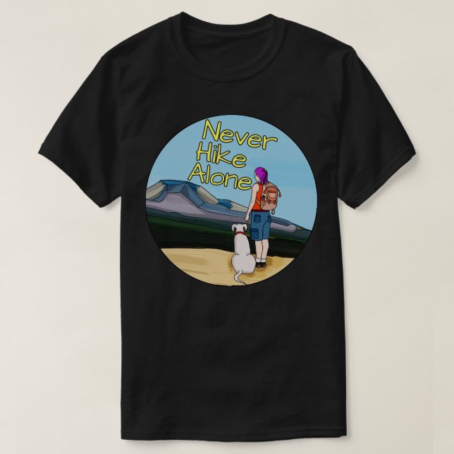 Camiseta Nunca Caminhe Sozinho (Frente do Design)