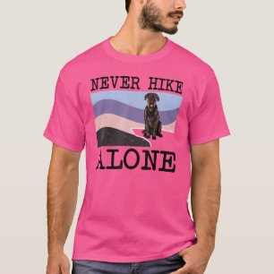 Camiseta Nunca Caminhe Sozinho, Gigante Schnauzer Cachorro