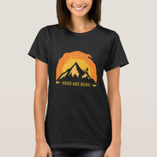 Camiseta Nunca Caminhe Sozinho Proprietário De Cachorro Cam