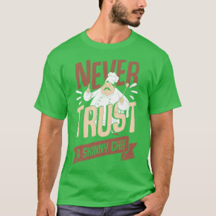Camiseta Nunca Confie Em Um Presente De Cozinha De Cozinhar