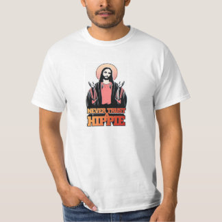 Camiseta Nunca confie um Hippie
