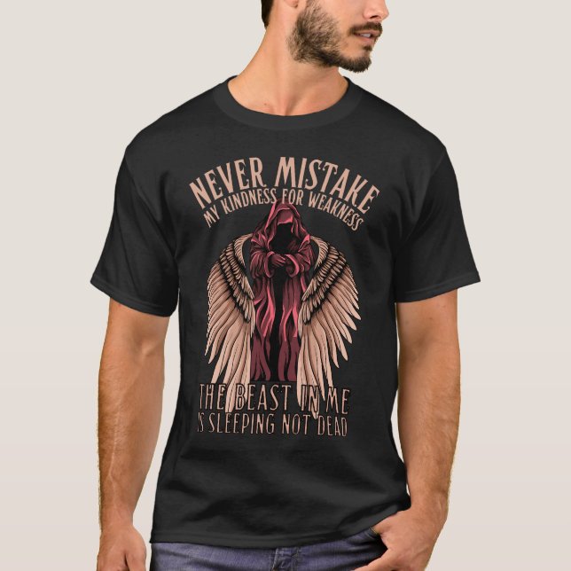 Camiseta Nunca confunda minha bondade com a fraqueza (Frente)