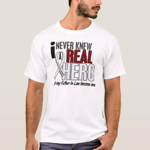 Camiseta Nunca conheceu um câncer pulmonar real do sogro d