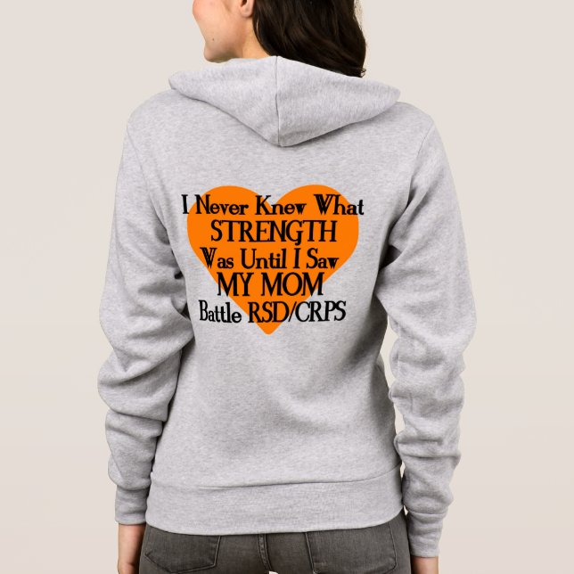 Camiseta Nunca Conheci Força/Coração/Mãe...RSD/CRPS (Verso)