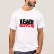Nunca Desesperar – Tipografia Gótica Escura