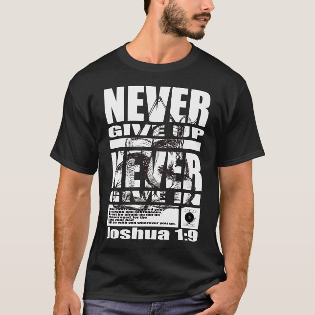 CAMISETA NUNCA DESISTA... (Frente)