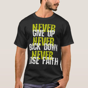 Camiseta Nunca Desista Da Fé Do Perder