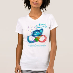 Camiseta Nunca Desista Da Miastenia Gravis Consciência