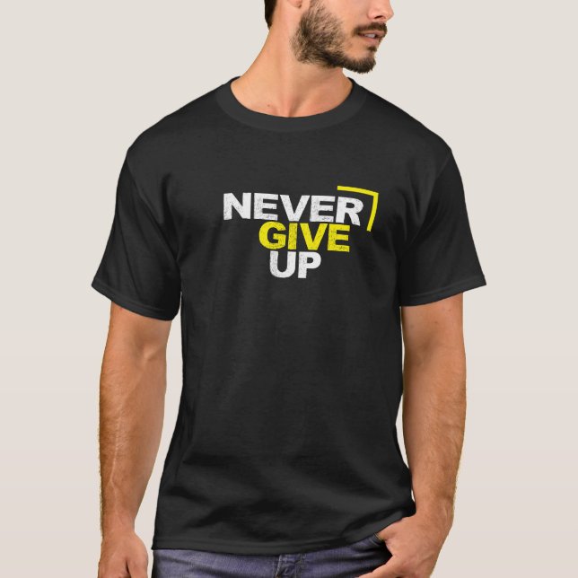Camiseta Nunca desista da motivação (Frente)