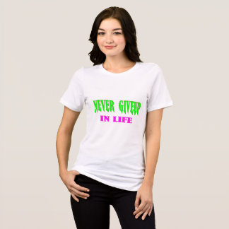 Camiseta Nunca Desista Da Vida