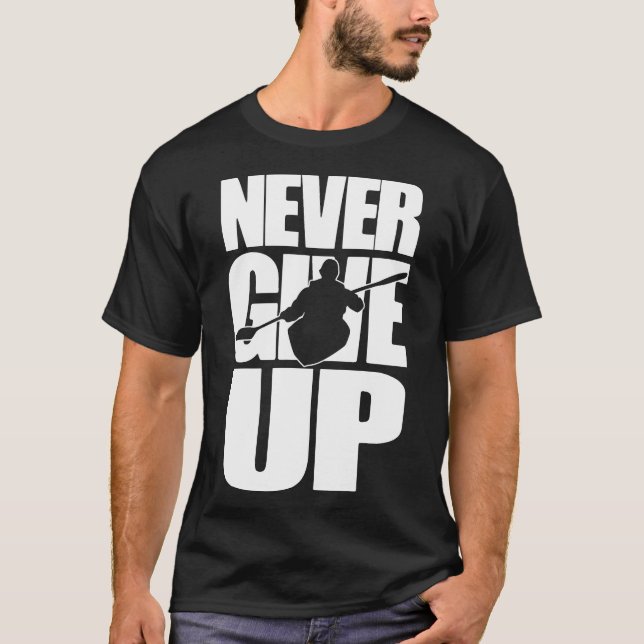 Camiseta Nunca Desista do Caiaque  (Frente)