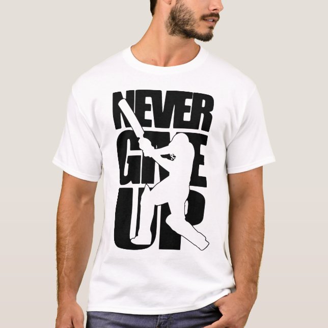 Camiseta NUNCA DESISTA do Críquete (Frente)