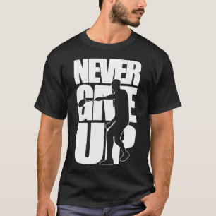 Camiseta NUNCA DESISTA DO emblema