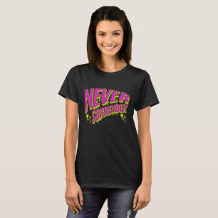 Camiseta Nunca Desista Grafite Motivação Tipografia