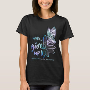 Camiseta Nunca Desistam Da Borboleta Para Prevenção Suicida