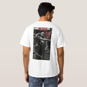 Camiseta Nunca Desistir de Arte em Boxing
