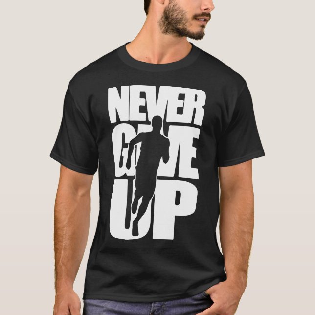 Camiseta Nunca Desistir De Correr Entre Países (Frente)