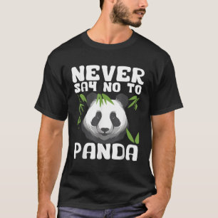 Camiseta Nunca Diga Não A Panda Kawaii Panda Bear