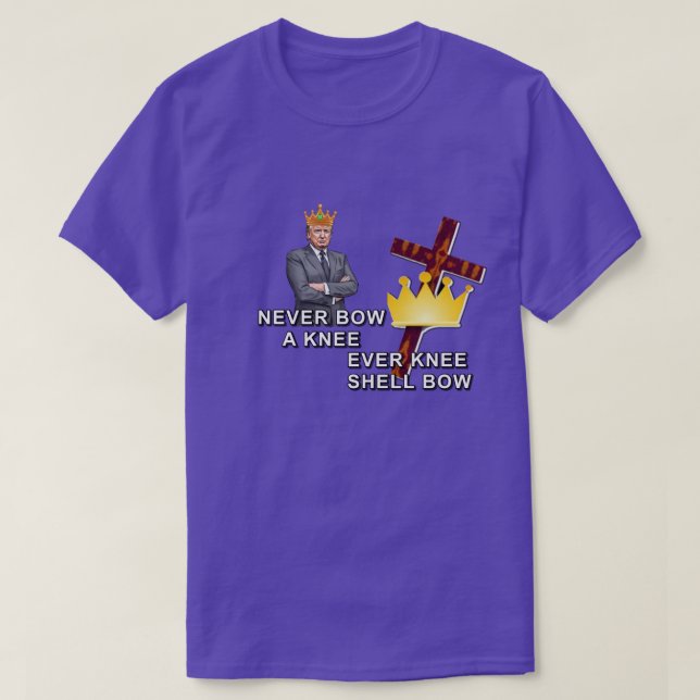 Camiseta NUNCA DOBRE O JOELHO (Frente do Design)