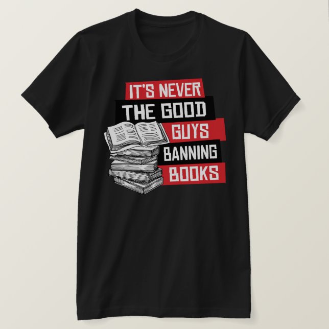 Camiseta Nunca é a boa cara proibindo livros (Frente do Design)