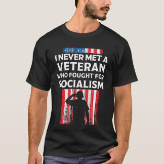 Camiseta Nunca Encontrei Um Veterano Que Lutou Pelo Sociali