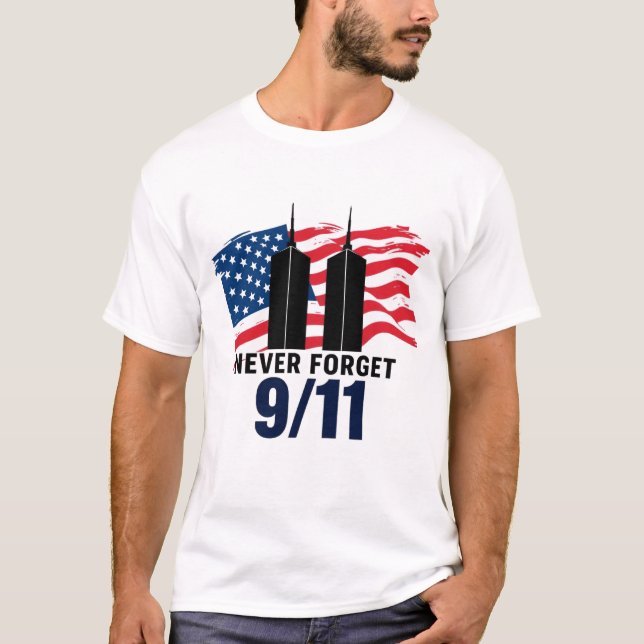 Camiseta Nunca esqueça 11/9 - Edição 1 (Frente)