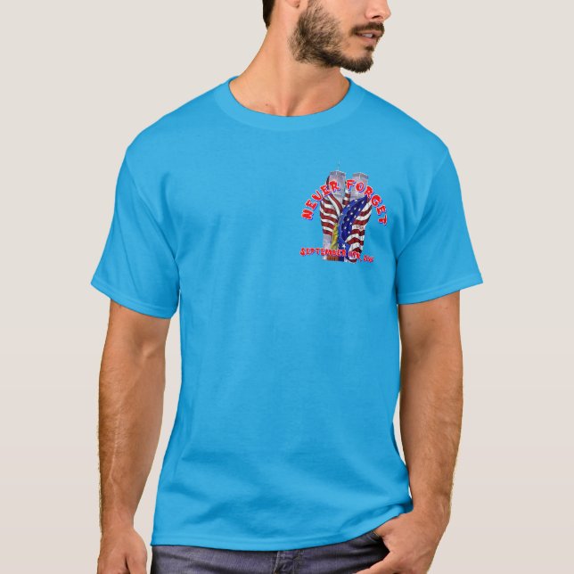 CAMISETA NUNCA ESQUEÇA 11 DE SETEMBRO DE 2001 (Frente)