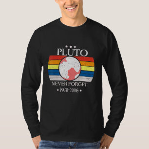 Camiseta Nunca Esqueça A Arte Retroativa De Plutão Do Plane