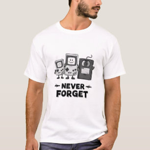 Camiseta Nunca esqueça a estética da fita Vintage 90s