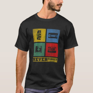 Camiseta Nunca Esqueça a fita cassete VHS Gamer Old School