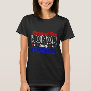 Camiseta Nunca Esqueça A Honra Veterana E Lembre-Se Do Memo