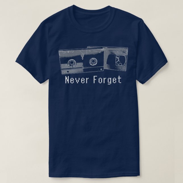 Camiseta Nunca esqueça a VHS (Frente do Design)