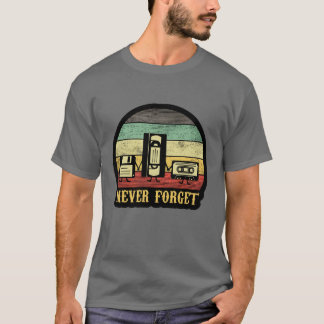Camiseta Nunca Esqueça Adesivo Vintage 90s