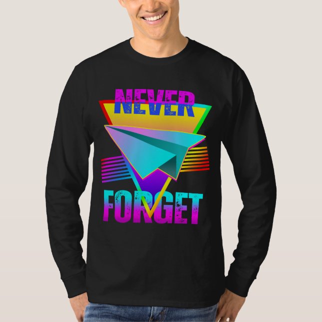 Camiseta Nunca Esqueça Avião de Papel (Frente)