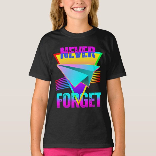 Camiseta Nunca Esqueça Avião de Papel (Frente)