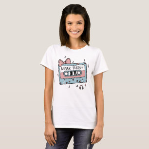 Camiseta Nunca Esqueça Fita Cassete Retro