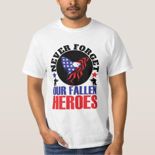 Camiseta Nunca esqueça nossos Heróis Falidos
